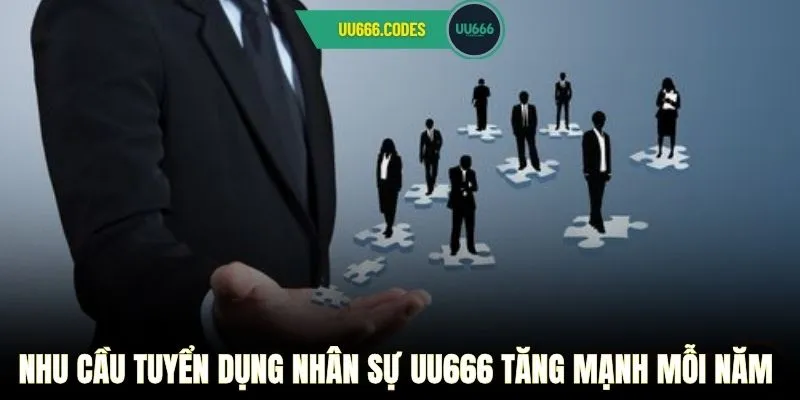 Nhu cầu tuyển dụng nhân sự UU666 tăng mạnh mỗi năm
