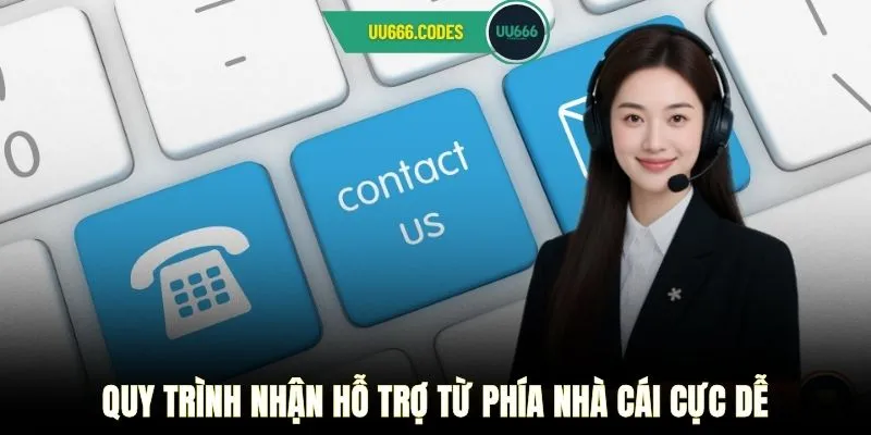 Quy trình nhận hỗ trợ từ phía nhà cái cực dễ